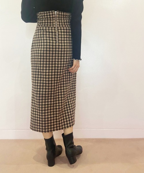 OLIVE des OLIVE（オリーブデオリーブ）の「チョコレートタイトスカート（スカート・レディース・ベージュ/ブラウン/ライトブラウン・SMALL/MEDIUM）」の10枚目の写真