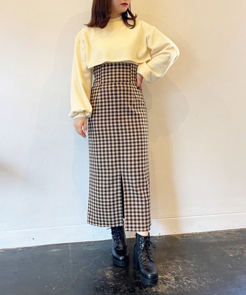 OLIVE des OLIVE（オリーブデオリーブ）の「チョコレートタイトスカート（スカート・レディース・ベージュ/ブラウン/ライトブラウン・SMALL/MEDIUM）」の21枚目の写真