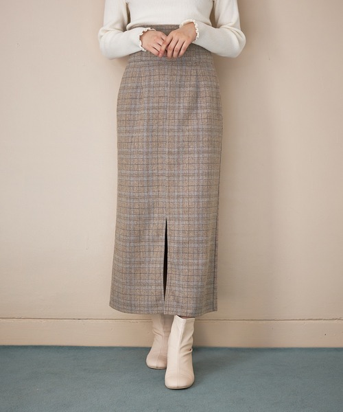 OLIVE des OLIVE（オリーブデオリーブ）の「チョコレートタイトスカート（スカート・レディース・ベージュ/ブラウン/ライトブラウン・SMALL/MEDIUM）」の13枚目の写真