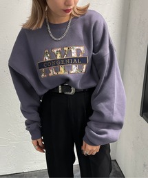 apres jour mignon | 花刺繍ロゴスウェット【ZOZOTOWN限定アイテム】(スウェット)