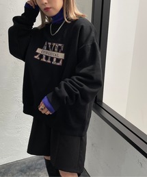 花刺繍ロゴスウェット【ZOZOTOWN限定アイテム】
