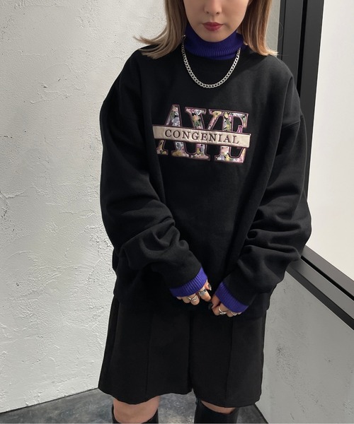 apres jour mignon（アプレジュールミニョン）の「花刺繍ロゴスウェット【ZOZOTOWN限定アイテム】（スウェット・レディース・ブラック/ダークグリーン/パープル/ナチュラル・X-LARGE/フリー）」の11枚目の写真