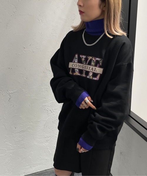 apres jour mignon（アプレジュールミニョン）の「花刺繍ロゴスウェット【ZOZOTOWN限定アイテム】（スウェット・レディース・ブラック/ダークグリーン/パープル/ナチュラル・X-LARGE/フリー）」の18枚目の写真