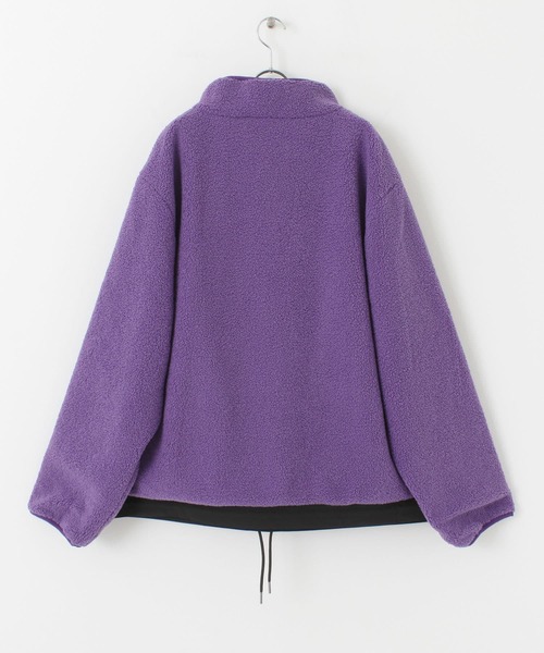 UR Lab.（アーバンリサーチラボ）の「ボアリバーシブルプルオーバー（ブルゾン・メンズ・チャコールグレー/ブラック/パープル・MEDIUM/LARGE）」の11枚目の写真