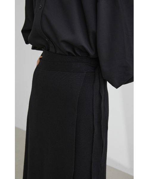 STYLEMIXER（スタイルミキサー）の「ラップレイヤードニットパンツ（その他パンツ・レディース・ブラック/グレー・SMALL/MEDIUM）」の8枚目の写真