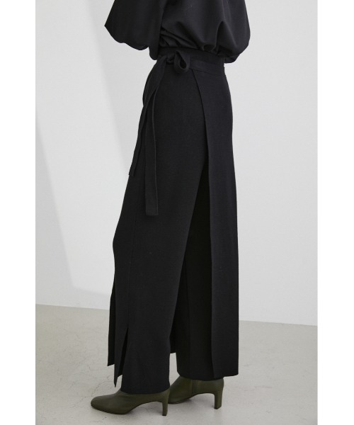 STYLEMIXER（スタイルミキサー）の「ラップレイヤードニットパンツ（その他パンツ・レディース・ブラック/グレー・SMALL/MEDIUM）」の11枚目の写真