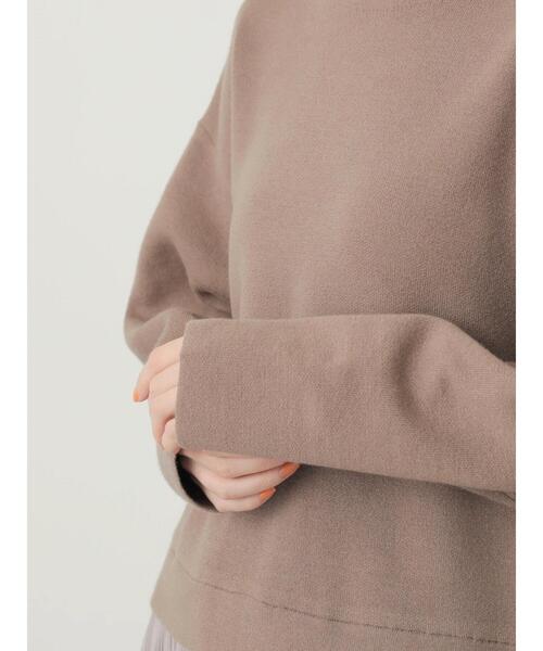 AMERICAN HOLIC（アメリカンホリック）の「裾プリーツニットプルオーバー（ニット/セーター・レディース・ブラック/モカ・M/L）」の3枚目の写真