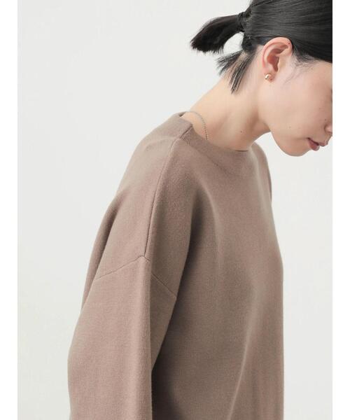 AMERICAN HOLIC（アメリカンホリック）の「裾プリーツニットプルオーバー（ニット/セーター・レディース・ブラック/モカ・M/L）」の9枚目の写真