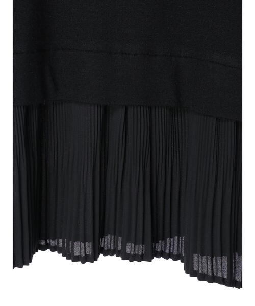 AMERICAN HOLIC（アメリカンホリック）の「裾プリーツニットプルオーバー（ニット/セーター・レディース・ブラック/モカ・M/L）」の14枚目の写真