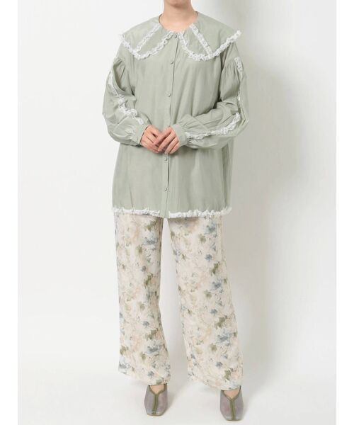 merry jenny（メリージェニー）の「mistプリントギャザーパンツ（その他パンツ・レディース・グリーン/ピンク・FREE）」の10枚目の写真