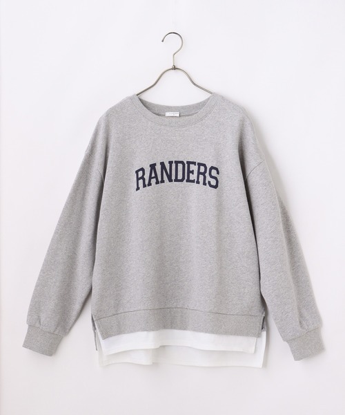 Honeys(ハニーズ)の「裾レイヤード風トップス(スウェット・レディース・イエロー/ベージュ/杢グレー/ミント/スミクロ・LL/L/M/S)」の7枚目の写真