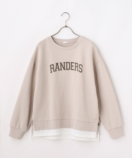 Honeys(ハニーズ)の「裾レイヤード風トップス(スウェット・レディース・イエロー/ベージュ/杢グレー/ミント/スミクロ・LL/L/M/S)」の8枚目の写真