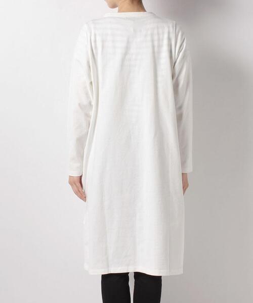 To b. by agnes b.(トゥービーバイアニエスベー)の「WR07 CARDIGAN メッセージロングカーディガン(カーディガン/ボレロ・レディース・ホワイト・40/38)」の3枚目の写真