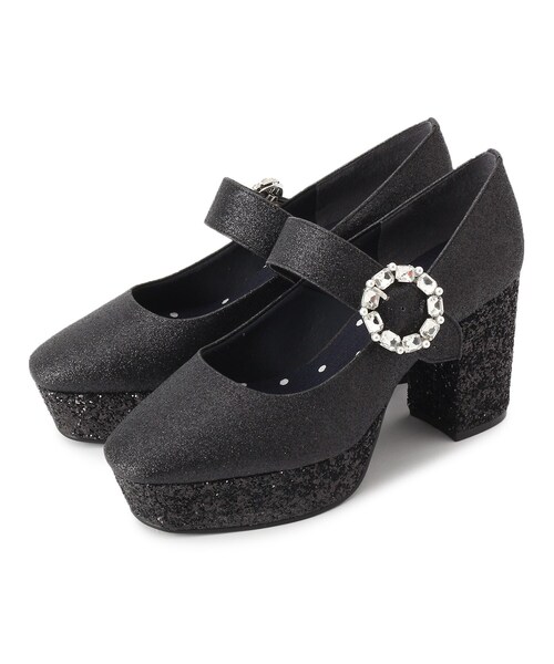 En Punto（エンプント）の「◆【ラスト１】バックル付きストームパンプス（パンプス・レディース・ブラック系8・23.5cm）」の2枚目の写真