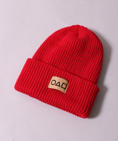 BAYBLO（ベイブロ）の「(CR)【〇△□】ユニセックス リブ 編み ニットキャップ（ニットキャップ/ビーニー・レディース・ブラック/レッド/アイボリー・FREE）」の13枚目の写真