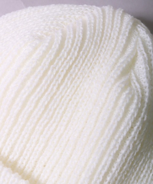 BAYBLO（ベイブロ）の「(CR)【〇△□】ユニセックス リブ 編み ニットキャップ（ニットキャップ/ビーニー・レディース・ブラック/レッド/アイボリー・FREE）」の15枚目の写真