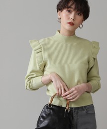 N.（N. Natural Beauty Basic） | ◆ドロップフリルショルダーニット(ニット/セーター)