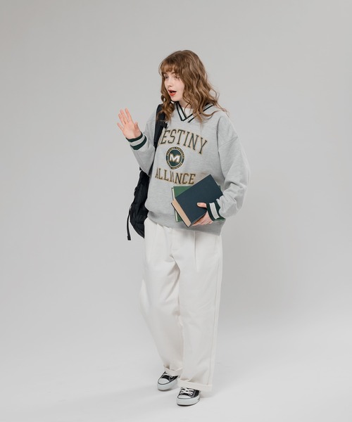 MUHET(ミュエータ)の「カラーストレートチノパンツ(チノパンツ・レディース・ベージュ/オフホワイト/ライトピンク・SMALL/MEDIUM/X-LARGE)」の9枚目の写真