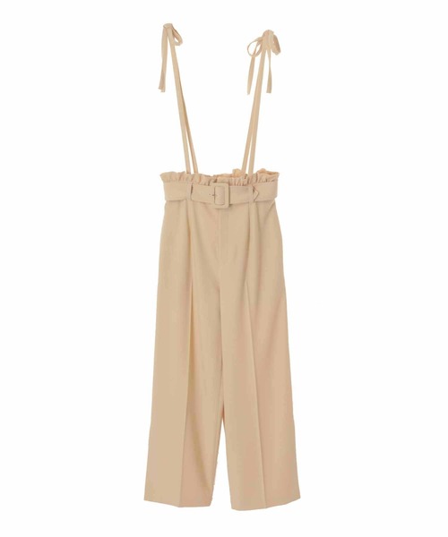 31 Sons de mode（トランテアン　ソン　ドゥ　モード）の「肩リボンサス付きパンツ（その他パンツ・レディース・イエロー/ブラック/ラベンダー・36/38）」の18枚目の写真