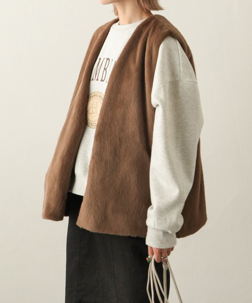 Chillfar(チルファー)の「ファーベスト(ベスト・レディース・ブラック/ベージュ/ブラウン・FREE)」の16枚目の写真