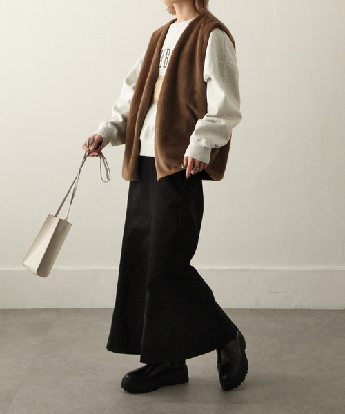 Chillfar(チルファー)の「ファーベスト(ベスト・レディース・ブラック/ベージュ/ブラウン・FREE)」の14枚目の写真