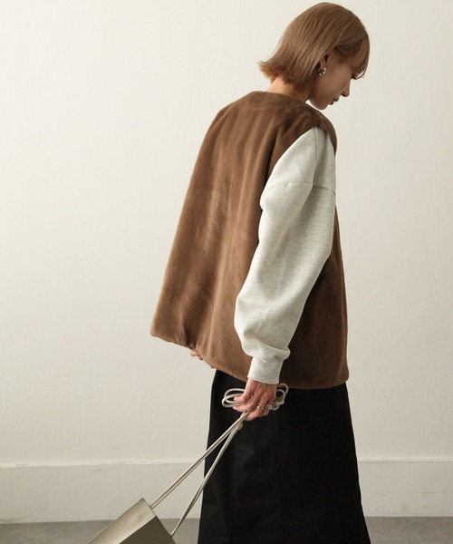 Chillfar(チルファー)の「ファーベスト(ベスト・レディース・ブラック/ベージュ/ブラウン・FREE)」の21枚目の写真