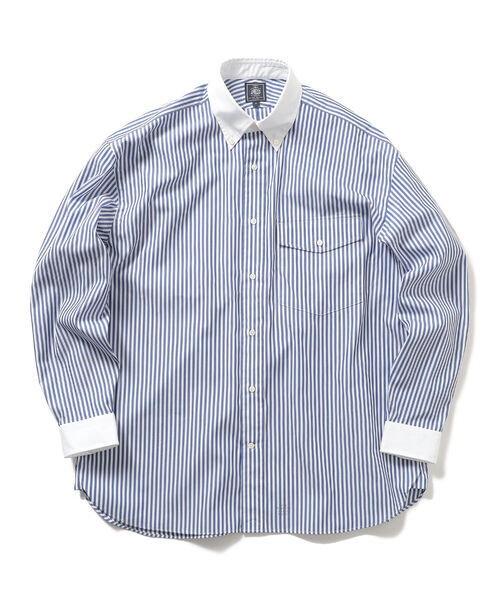 J.PRESS（ジェイプレス）の「J.PRESS × BEAMS LIGHTS / 別注 クレリック ボタンダウン シャツ（シャツ/ブラウス・メンズ・ブルー・M/L）」の8枚目の写真