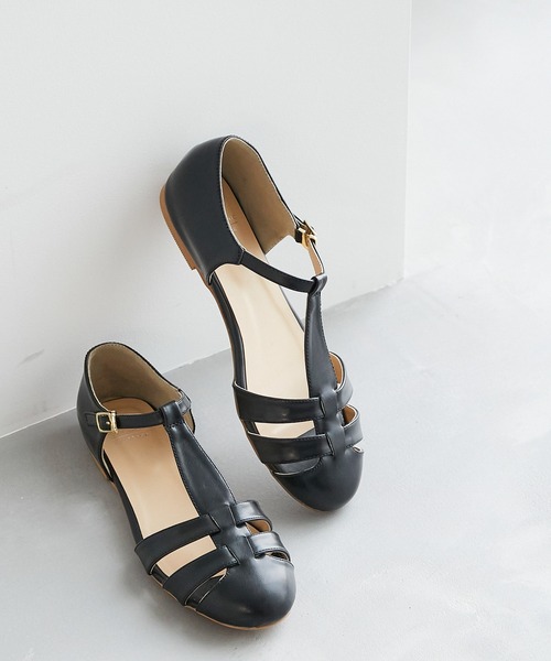 ROPE' PICNIC（ロペピクニック）の「オーバルトゥグルカサンダル（サンダル・レディース・ブラック/キナリ/レッド系その他2・22.5cm/23.0cm/23.5cm/24.0cm/24.5cm）」の2枚目の写真