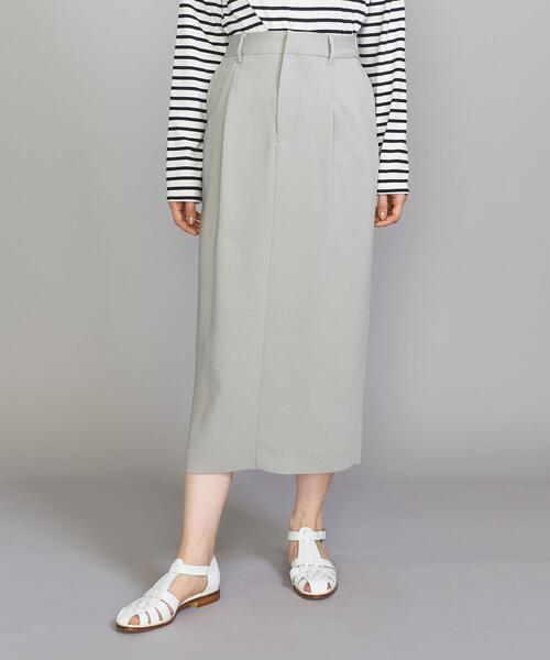 BEAUTY&YOUTH UNITED ARROWS（ビューティーアンドユースユナイテッドアローズ）の「BY タック タイト ロングスカート -ウォッシャブル-（スカート・レディース・ベージュ/ライム/ブラック・M/S）」の5枚目の写真