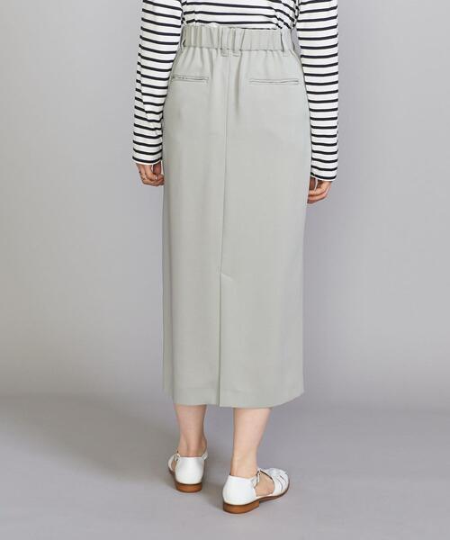 BEAUTY&YOUTH UNITED ARROWS（ビューティーアンドユースユナイテッドアローズ）の「BY タック タイト ロングスカート -ウォッシャブル-（スカート・レディース・ベージュ/ライム/ブラック・M/S）」の4枚目の写真
