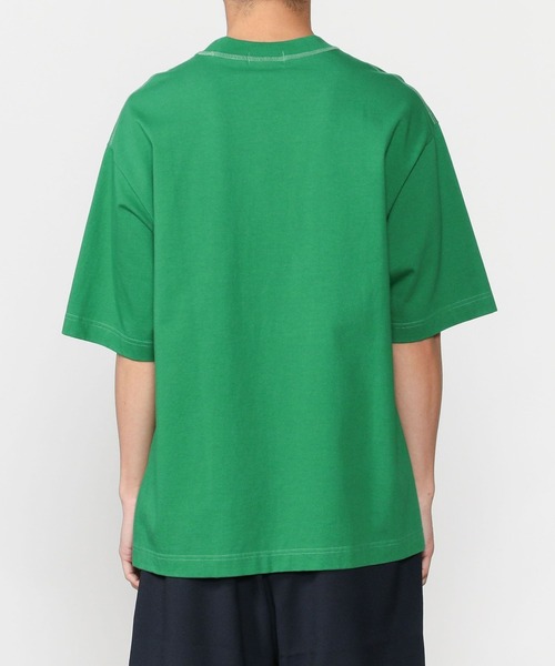 GYMPHLEX（ジムフレックス）の「Gymphlex | ロゴ刺繍 半袖ビッグTシャツ MEN（Tシャツ/カットソー・メンズ・ライトグレー/パープル/ネイビー/オフホワイト/サックスブルー/グリーン・MEDIUM/LARGE）」の14枚目の写真