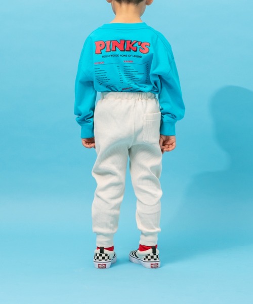 LOWRYS FARM（ローリーズファーム）の「ＴＲＵＥワッフルパンツ　263141（スウェットパンツ・キッズ・アイボリー/ピンク/グリーン・120cm/110cm/140cm/130cm/150cm）」の19枚目の写真