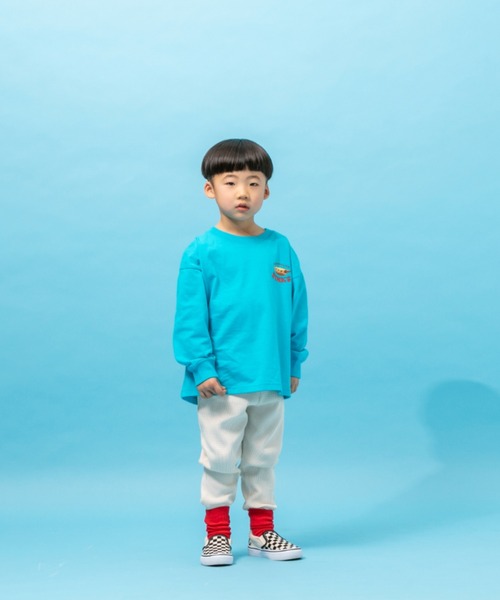 LOWRYS FARM（ローリーズファーム）の「ＴＲＵＥワッフルパンツ　263141（スウェットパンツ・キッズ・アイボリー/ピンク/グリーン・120cm/110cm/140cm/130cm/150cm）」の20枚目の写真