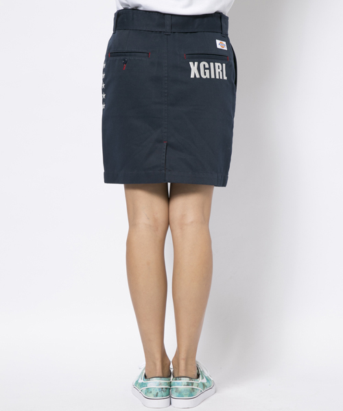 Dickies(ディッキーズ)の「【SEDA6月号掲載】X-girl×Dickies TWILL SKIRT(スカート・レディース・ホワイト/ベージュ/ネイビー・1/2)」の5枚目の写真