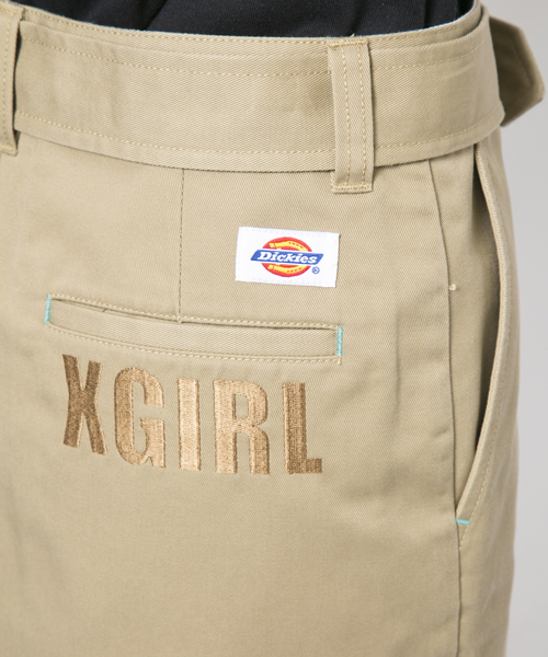 Dickies(ディッキーズ)の「【SEDA6月号掲載】X-girl×Dickies TWILL SKIRT(スカート・レディース・ホワイト/ベージュ/ネイビー・1/2)」の8枚目の写真