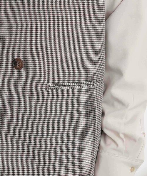 SENSE OF PLACE by URBAN RESEARCH（センスオブプレイスバイアーバンリサーチ）の「チェックダブルテーラードベスト（ベスト・メンズ・ベージュ・MEDIUM/LARGE）」の16枚目の写真