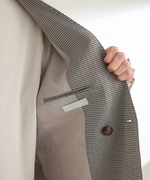 SENSE OF PLACE by URBAN RESEARCH（センスオブプレイスバイアーバンリサーチ）の「チェックダブルテーラードベスト（ベスト・メンズ・ベージュ・MEDIUM/LARGE）」の17枚目の写真