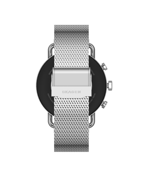 SKAGEN(スカーゲン)の「FALSTER シルバートーン ステンレススチールメッシュ ジェネレーション6 スマートウォッチ SKT5300(デジタル腕時計・メンズ・シルバー・FREE)」の3枚目の写真