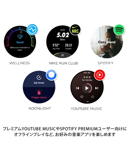 SKAGEN(スカーゲン)の「FALSTER シルバートーン ステンレススチールメッシュ ジェネレーション6 スマートウォッチ SKT5300(デジタル腕時計・メンズ・シルバー・FREE)」の12枚目の写真