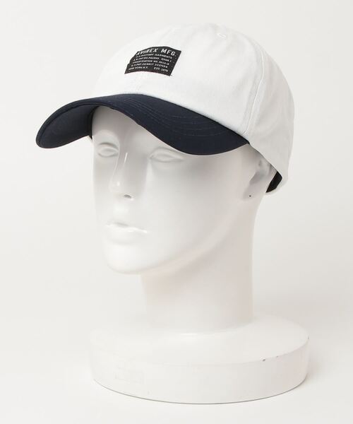 AVIREX（アヴィレックス）の「【WEB&DEPOT限定】ベースボール キャップ / BASEBALL CAP（キャップ・レディース・タン/インディゴブルー/オフホワイト/ブラック・FREE）」の2枚目の写真