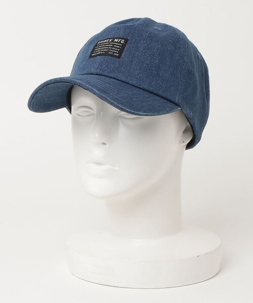 AVIREX（アヴィレックス）の「【WEB&DEPOT限定】ベースボール キャップ / BASEBALL CAP（キャップ・レディース・タン/インディゴブルー/オフホワイト/ブラック・FREE）」の4枚目の写真