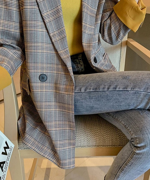 Bifrost（ビフレスト）の「チェックテーラードジャケット（テーラード