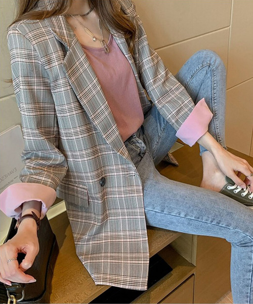 Bifrost（ビフレスト）の「チェックテーラードジャケット（テーラード