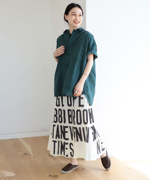 BEAMS BOY / ボーイ ニュースペーパー スカート BEAMS BOY（ビームスボーイ）の「BEAMS BOY / ボーイ ニュース