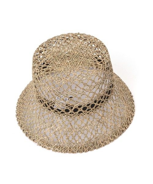 N.（N. Natural Beauty Basic）（エヌエヌナチュラルビューティーベーシック）の「[CASSELINI] 透かし編みバケットハット（ハット・レディース・ブラック/ベージュ・FREE）」の6枚目の写真