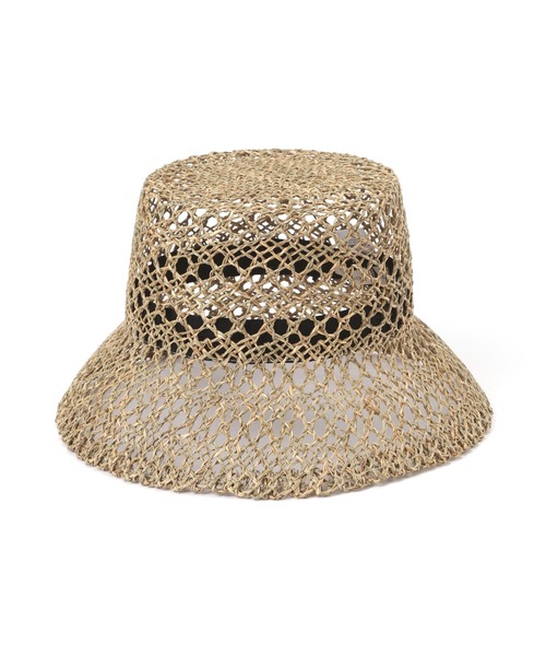N.（N. Natural Beauty Basic）（エヌエヌナチュラルビューティーベーシック）の「[CASSELINI] 透かし編みバケットハット（ハット・レディース・ブラック/ベージュ・FREE）」の10枚目の写真