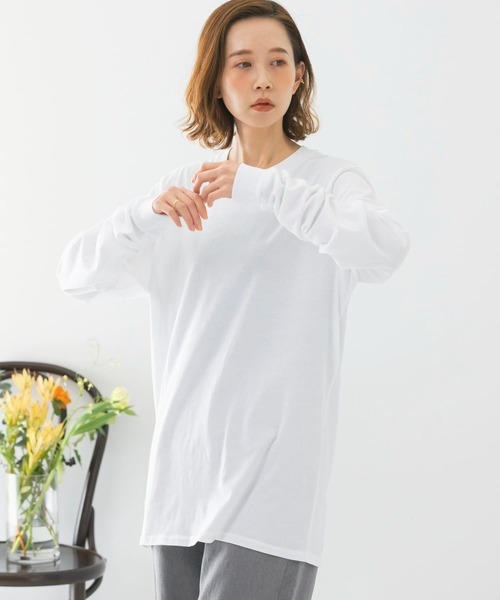 URBAN RESEARCH ROSSO WOMEN（アーバンリサーチ　ロッソ）の「BACK PHOTO LONG-SLEEVE T-SHIRTS（Tシャツ/カットソー・レディース・ホワイト・MEDIUM）」の2枚目の写真