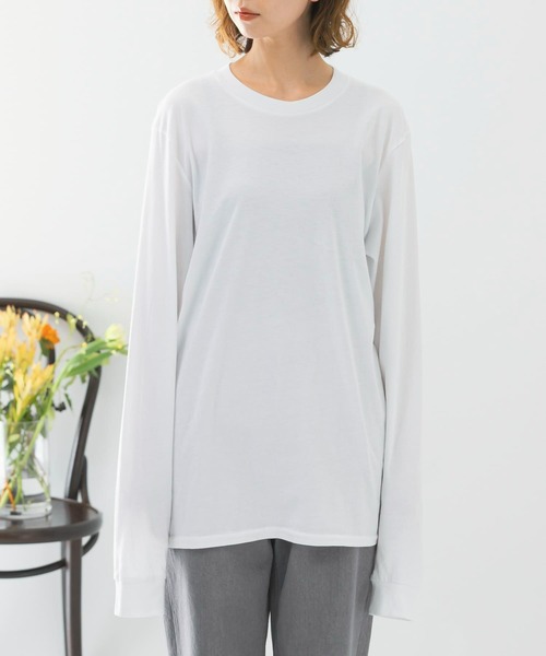 URBAN RESEARCH ROSSO WOMEN（アーバンリサーチ　ロッソ）の「BACK PHOTO LONG-SLEEVE T-SHIRTS（Tシャツ/カットソー・レディース・ホワイト・MEDIUM）」の5枚目の写真