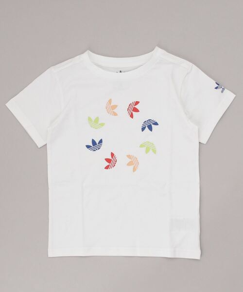 adidas（アディダス）の「アディカラー 半袖Tシャツ / アディダスオリジナルス（キッズ/子供用）（Tシャツ/カットソー・キッズ・ホワイト/ブラック・130/140/150/160/170）」の8枚目の写真