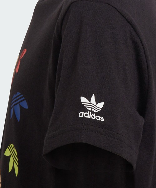 adidas（アディダス）の「アディカラー 半袖Tシャツ / アディダスオリジナルス（キッズ/子供用）（Tシャツ/カットソー・キッズ・ホワイト/ブラック・130/140/150/160/170）」の6枚目の写真
